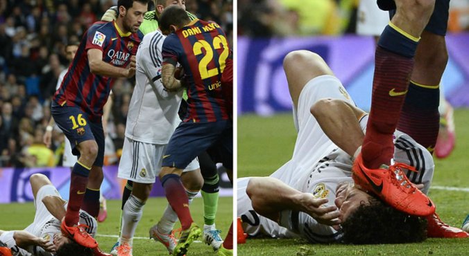 Obrzydliwe zachowanie Busquetsa w El Clasico