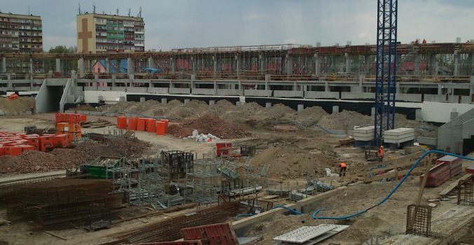 PN z wizytą na budowie stadionu w Tychach