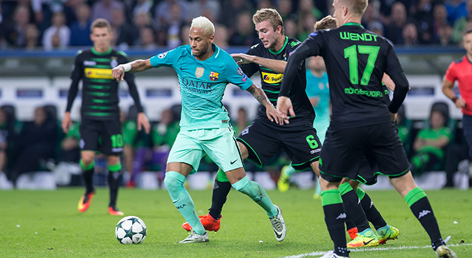 Barca minimalnie lepsza od Borussii M&#8217;Gladbach