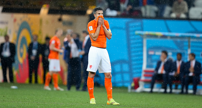 Chwilę grozy Robina van Persiego (wideo)