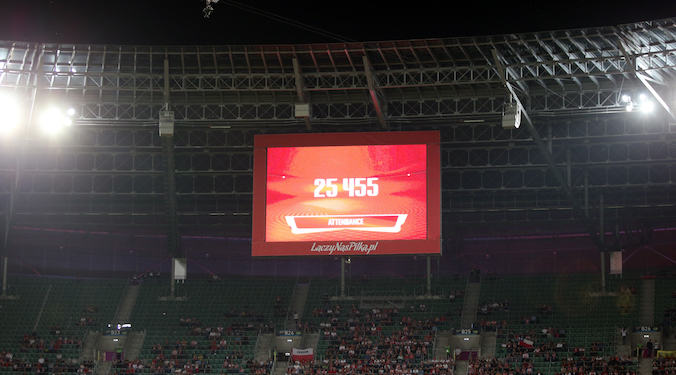 Najgorsza frekwencja na meczu kadry we Wrocławiu