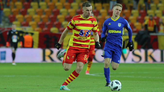 Jagiellonia odrobiła straty w meczu z Arką, Świderski bohaterem białostoczan