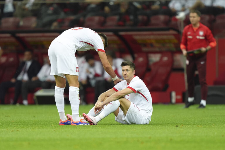 WARSZAWA 10.06.2024
MIEDZYNARODOWY MECZ TOWARZYSKI: POLSKA - TURCJA — INTERNATIONAL FRIENDLY FOOTBALL MATCH IN WARSAW: POLAND - TURKIYE
N/Z JAN BEDNAREK ROBERT LEWANDOWSKI 
FOT. PAWEL WOJCIK/400mm.pl