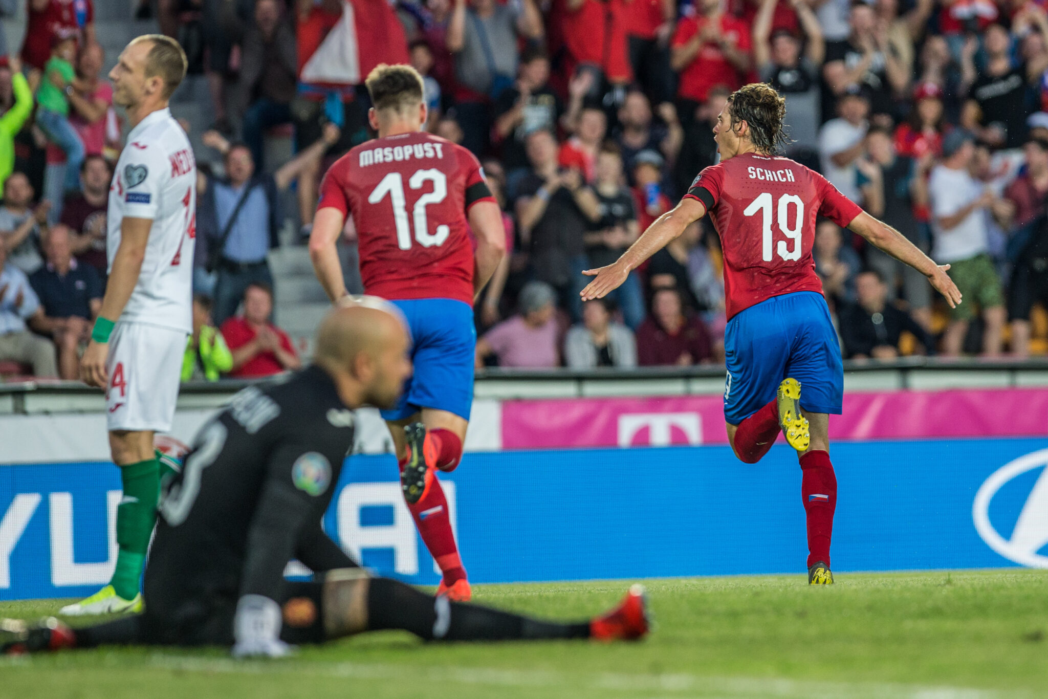 PRAGA 07.06.2019
MECZ ELIMINACJE DO MISTRZOSTW EUROPY 2020 GRUPA A: CZECHY - BULGARIA --- QUALIFICATION FOR UEFA EURO 2020 MARCH GROUP A IN PRAGUE: CZECH REPUBLIC - BULGARIA
PATRICK SCHICK
FOT. MICHAL CHWIEDUK / 400mm.pl