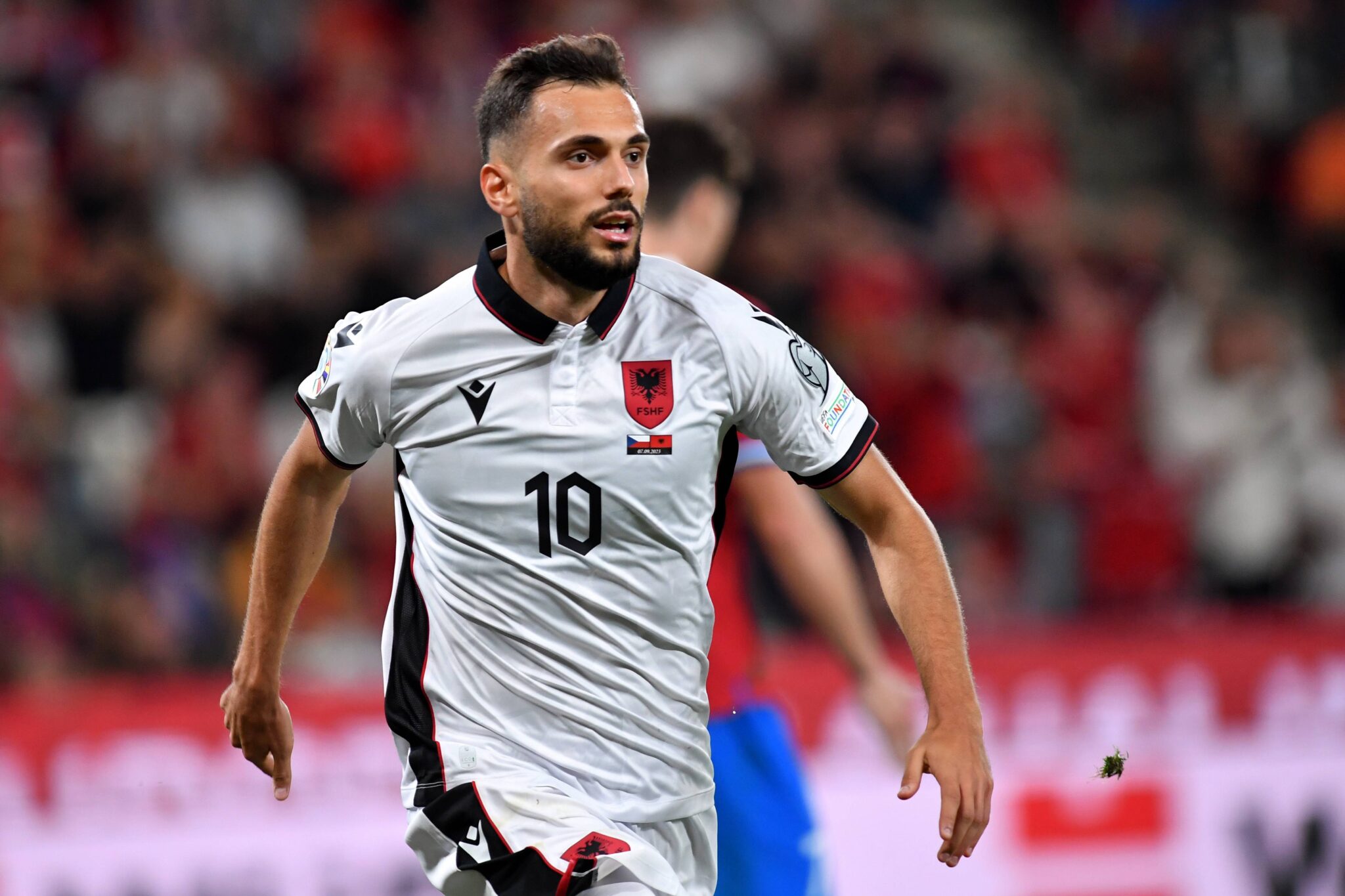 September 7, 2023, Prague, Czech Republic: NEDIM BAJRAMI of Albania celebrate after scoring goal during UEFA EURO 2024 Group E qualifying soccer match in Prague on September 7, 2023. (Credit Image: © Slavek Ruta/ZUMA Press Wire) 
PILKA NOZNA ELIMINACJE MISTRZOSTW EUROPY CZECHY - ALBANIA
FOT. ZUMA/newspix.pl / 400mm.pl
POLAND ONLY!
---
newspix.pl / 400mm.pl