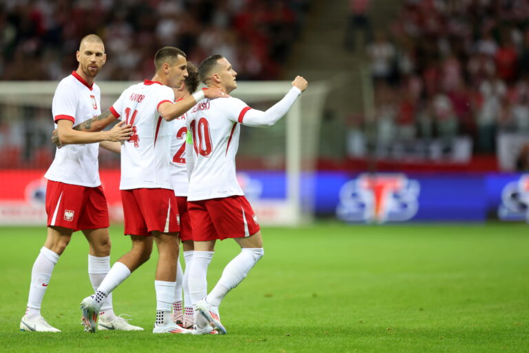 WARSZAWA 07.06.2024
MIEDZYNARODOWY MECZ TOWARZYSKI: POLSKA - UKRAINA --- INTERNATIONAL FRIENDLY FOOTBALL MATCH IN WARSAW: POLAND - UKRAINE
BARTOSZ SALAMON  JAKUB KIWIOR  PIOTR ZIELINSKI
FOT. PIOTR KUCZA/400mm.pl