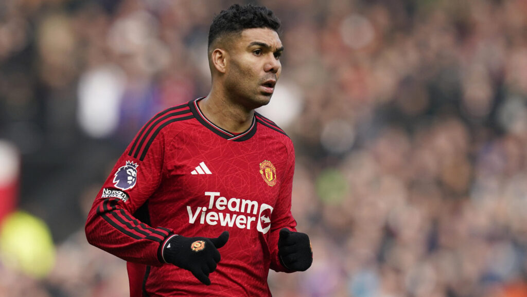 March 9, 2024, Manchester: Manchester, England, 9th March 2024. Casemiro of Manchester United during the Premier League match at Old Trafford, Manchester. (Credit Image: 
LIGA ANGIELSKA PILKA NOZNA SEZON 2023/2024
FOT. ZUMA/newspix.pl / 400mm.pl
POLAND ONLY!
---
newspix.pl / 400mm.pl