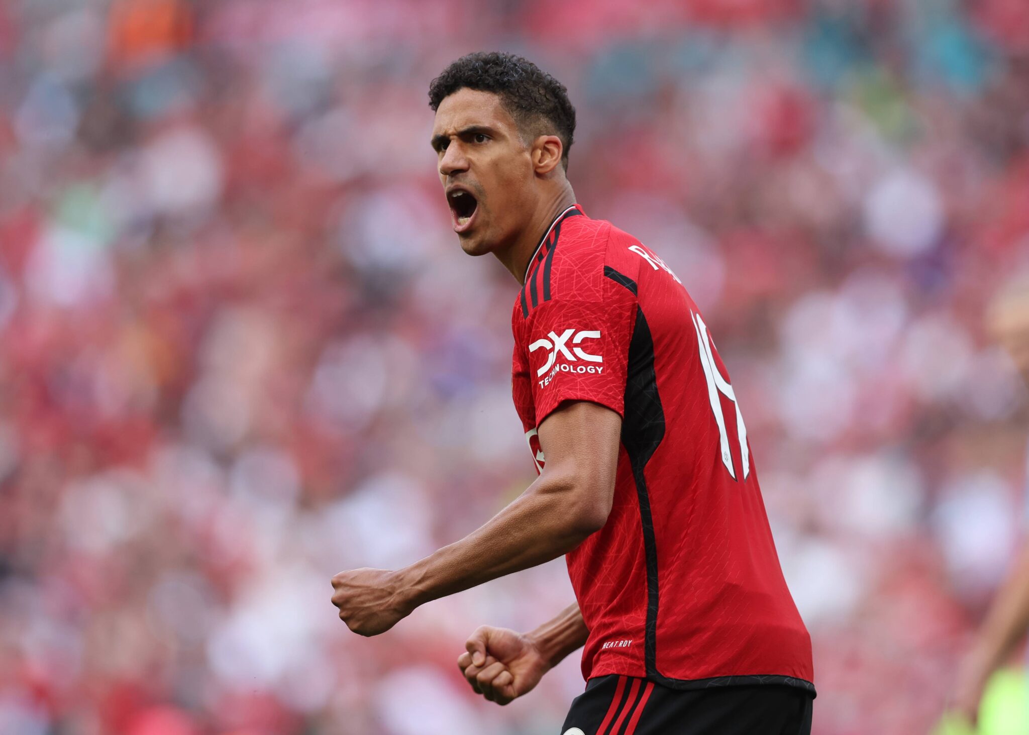 May 25, 2024, London: London, England, 25th May 2024. Raphael Varane of Manchester United celebrates the win during the The FA Cup match at Wembley Stadium, London. (Credit Image: � David Klein/CSM via ZUMA Press Wire) 
PILKA NOZNA PUCHAR ANGLII
FOT. ZUMA/newspix.pl / 400mm.pl
POLAND ONLY!
---
newspix.pl / 400mm.pl