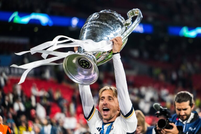 June 1, 2024, London, United Kingdom: 240601 Luka Modric of Real Madrid celebrates after the UEFA Champions League final between Dortmund and Real Madrid on June 1, 2024 in London. .Photo: Petter Arvidson / BILDBYRÃ…N / kod PA / PA0818.fotboll football soccer fotball champions league final dortmund real madrid bbeng bbauto jubel (Credit Image: © Petter Arvidson/Bildbyran via ZUMA Press) 
LIGA MISTRZOW UEFA PILKA NOZNA SEZON 2023/2024
FOT. ZUMA/newspix.pl / 400mm.pl

POLAND ONLY !!!
---
newspix.pl / 400mm.pl