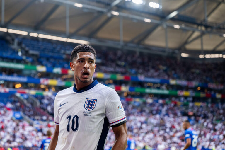 June 30, 2024, Gelsenkirchen, Germany: 240630 Jude Bellingham of England during the UEFA Euro 2024 Football Championship round of 16 match between England and Slovakia on June 30, 2024 in Gelsenkirchen. .Photo: Jesper Zerman / BILDBYRÃ…N / kod JZ / JZ0546.fotboll football soccer fotball fotbolls-em europamÃ¤sterskap em uefa euro uefa european football championship euro 2024 england slovakien slovakia bbeng (Credit Image: © Jesper Zerman/Bildbyran via ZUMA Press) 
MISTRZOSTWA EUROPY W PILCE NOZNEJ EURO 2024 MECZ ANGLIA VS SLOWACJA
FOT. ZUMA/newspix.pl / 400mm.pl
POLAND ONLY!
---
newspix.pl / 400mm.pl