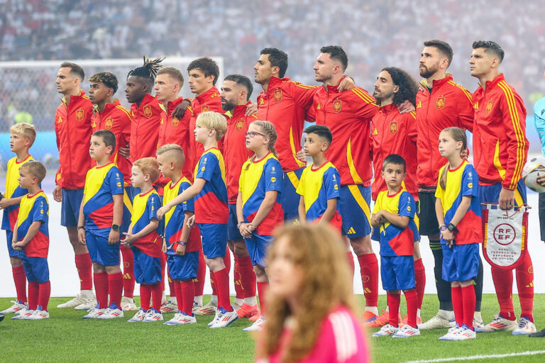 BERLIN 14.07.2024
MECZ FINAL MISTRZOSTW EUROPY 2024: HISZPANIA - ANGLIA --- FINAL UEFA EURO 2024 MATCH: SPAIN - ENGLAND
NZ REPREZENTACJA HISZPANII FABIAN RUIZ LAMINE YAMAL NICO WILLIAMS DANI OLMO ROBIN LE NORMAND DANI CARVAJAL RODRI AYMERIC LAPORTE MARC CUCURELLA UNAI SIMON ALVARO MORATA  
FOT. PATRYK PINDRAL/400MM.PL