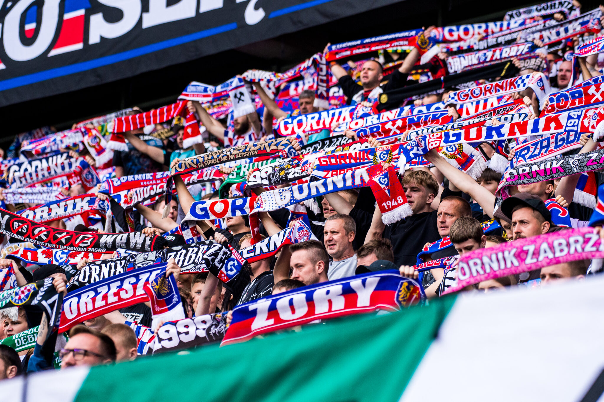 ZABRZE 11.05.2024
SPORT PILKA NOZNA
MECZ 32. KOLEJKA PKO EKSTRAKLASA SEZON 2023/24 --- POLISH FOOTBALL TOP LEAGUE MATCH:
GORNIK ZABRZE - STAL MIELEC
NZ KIBICE , FANS , KIBICE GORNIKA ZABRZE
FOT. KAROL SLOMKA / 400mm.pl