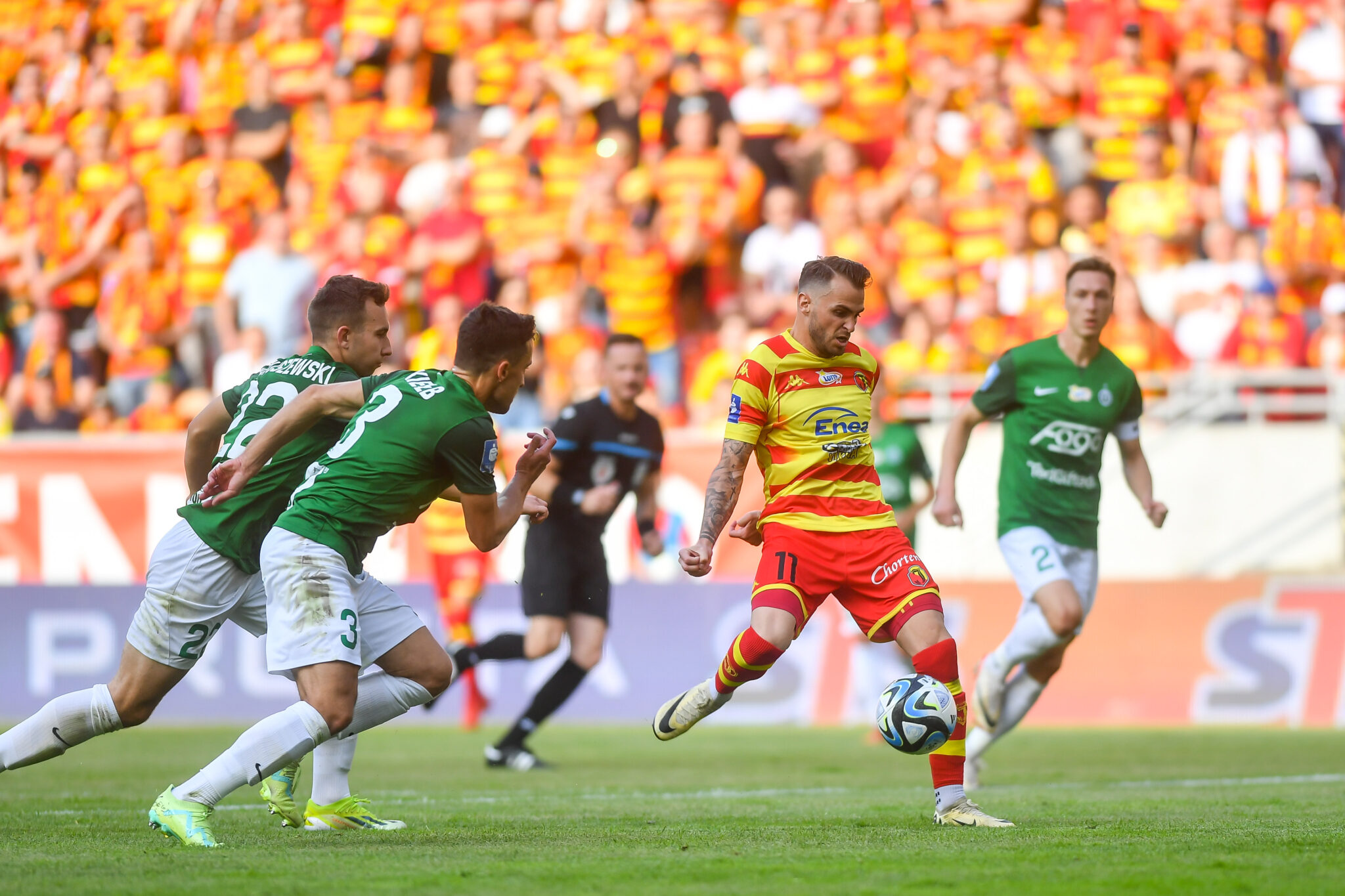 BIALYSTOK 25.05.2024
MECZ 34. KOLEJKA PKO EKSTRAKLASA SEZON 2023/24: JAGIELLONIA BIALYSTOK - WARTA POZNAN ---  POLISH FOOTBALL TOP LEAGUE MATCH
JESUS IMAZ
FOT. JACEK PRONDZYNSKI/400mm.pl