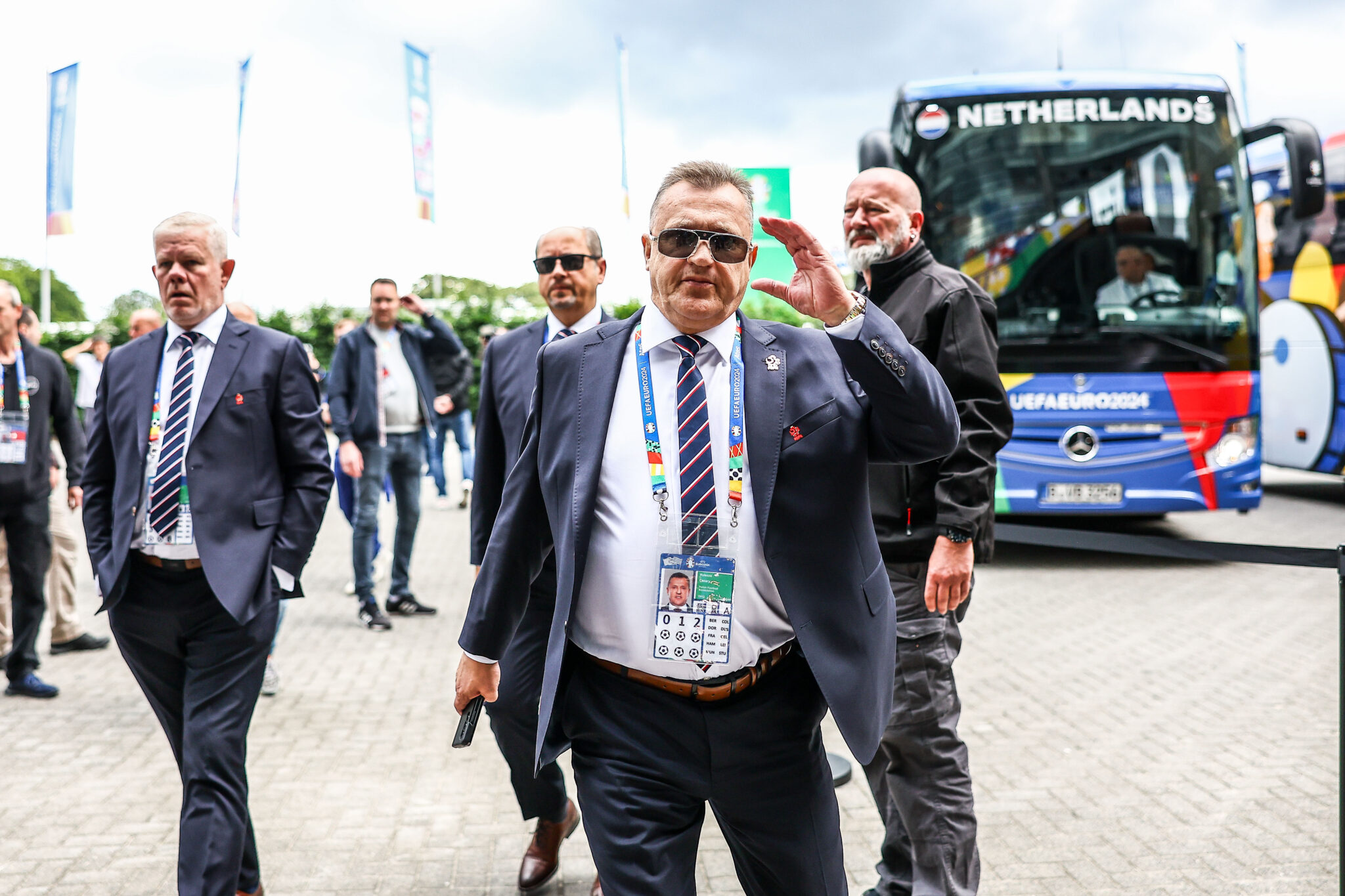 HAMBURG 16.06.2024
MECZ I RUNDA GRUPA D MISTRZOSTW EUROPY 2024: POLSKA - HOLANDIA --- FIRST ROUND GROUP D UEFA EURO 2024 MATCH POLAND - HOLLAND AT VOLKSPARKSTADION IN HAMBURG
NZ PREZES PZPN CEZARY KULESZA
FOT. MICHAL STAWOWIAK / 400mm.pl