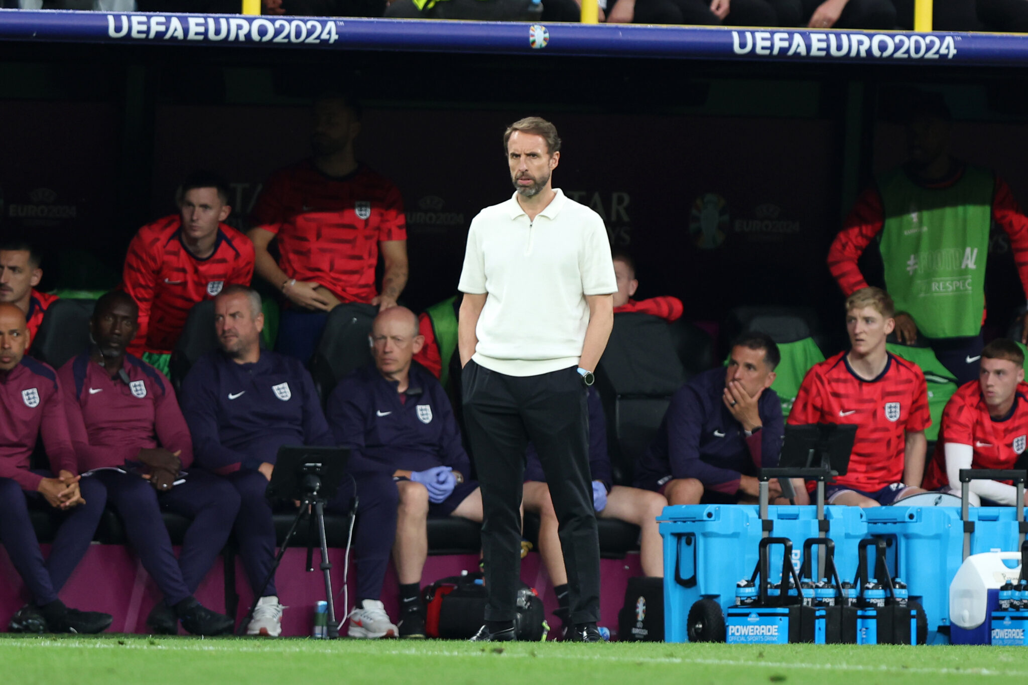 DORTMUND 10.07.2024
MECZ 1/2 FINALU POLFINAL MISTRZOSTW EUROPY 2024: HOLANDIA - ANGLIA --- SEMIFINAL UEFA EURO 2024 MATCH: THE NETHERLANDS - ENGLAND
TRENER GARETH SOUTHGATE  
FOT. PIOTR KUCZA/400mm.pl