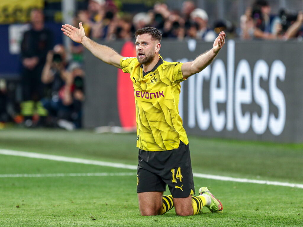 01.05.2024, Signal Iduna Park, Dortmund, GER, UEFA CL, Borussia Dortmund vs Paris Saint Germain, Halbfinale, Hinspiel, im Bild Niclas Füllkrug, Fuellkrug (Borussia Dortmund, BVB, #14) unzufrieden, enttäuscht, enttaeuscht, gestikuliert, Gestik // during the UEFA Champions League semifinal, 1st leg match between Borussia Dortmund and Paris Saint Germain at the Signal Iduna Park in Dortmund, Germany on 2024/05/01. EXPA Pictures © 2024, PhotoCredit: EXPA/ Eibner-Pressefoto/ Gabriel Boia

*****ATTENTION - OUT of GER***** 
LIGA MISTRZOW UEFA PILKA NOZNA SEZON 2023/2024

FOT.EXPA/newspix.pl / 400mm.pl

Austria, Italy, Spain, Slovenia, Serbia, Croatia, Germany, UK, USA and Sweden  OUT!
---
newspix.pl / 400mm.pl