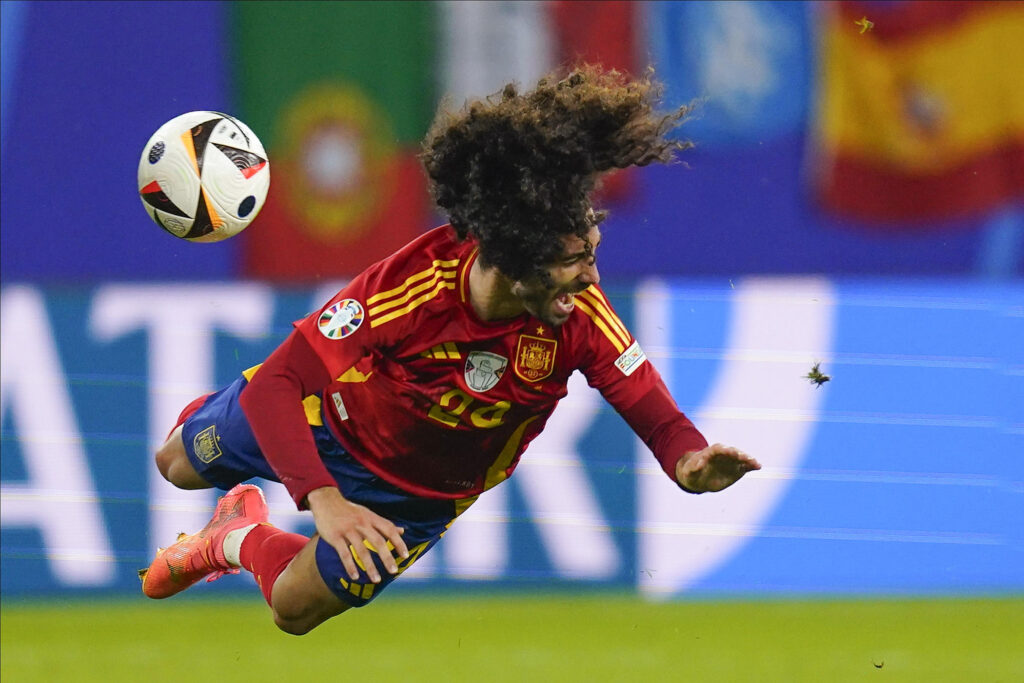 Marc Cucurella of Spain during the UEFA Euro 2024 match between Spain and Italy, Group B, date 2, played at Veltins-Arena stadium on June 20, 2024 in Gelsenkirchen, Germany. (Photo by Sergio Ruiz / PRESSINPHOTO) 
MISTRZOSTWA EUROPY W PILCE NOZNEJ EURO 2024 MECZ HISZPANIA VS WLOCHY
FOT.PRESSINPHOTO/newspix.pl / 400mm.pl
POLAND ONLY!
---
newspix.pl / 400mm.pl