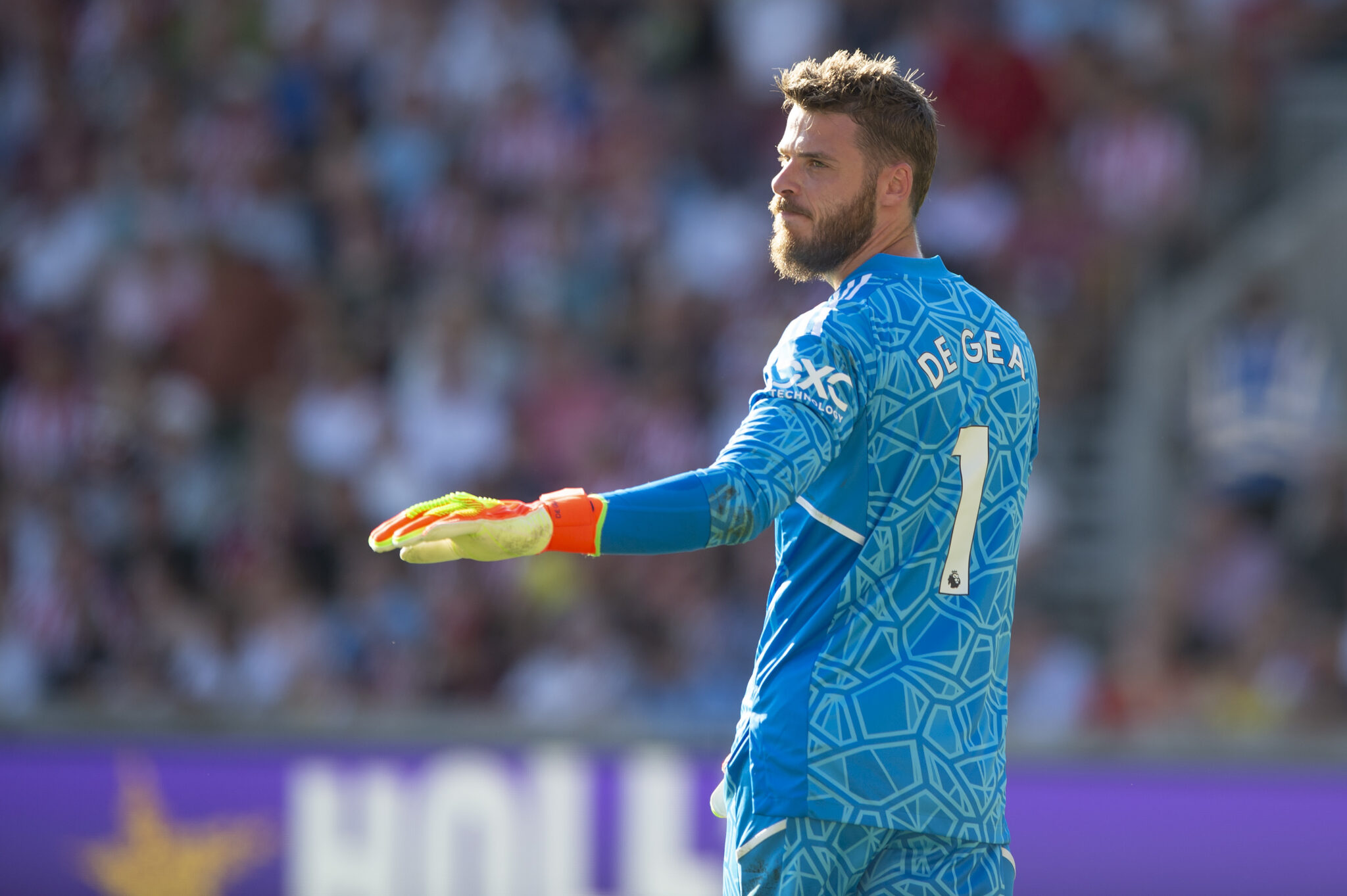 David De Gea of Manchester United looks dejected during the Premier League match between Brentford and Manchester United at Gtech Community Stadium, London, England on 13 August 2022. Photo by Salvio Calabrese.

Editorial use only, license required for commercial use. No use in betting, games or a single club/league/player publications. 
LIGA ANGIELSKA PILKA NOZNA SEZON 2022/2023
FOT. SPORTPHOTO24/newspix.pl / 400mm.pl

ENGLAND OUT!
---
newspix.pl / 400mm.pl