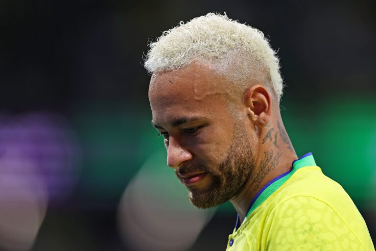 Neymar da Silva Santos of Brazil during the FIFA World Cup Qatar 2022 match, Quarter Final, between Croatia v Brazil played at Education City Stadium on Dec 9, 2022 in Doha, Qatar. (Photo by Heuler Andrey / DiaEsportivo / PRESSIN) 
KATAR PILKA NOZNA MISTRZOSTWA SWIATA W PILCE NOZNEJ
BRAZYLIA - CHORWACJA
FOT. PRESSINPHOTO/newspix.pl / 400mm.pl
POLAND ONLY!

---
newspix.pl / 400mm.pl