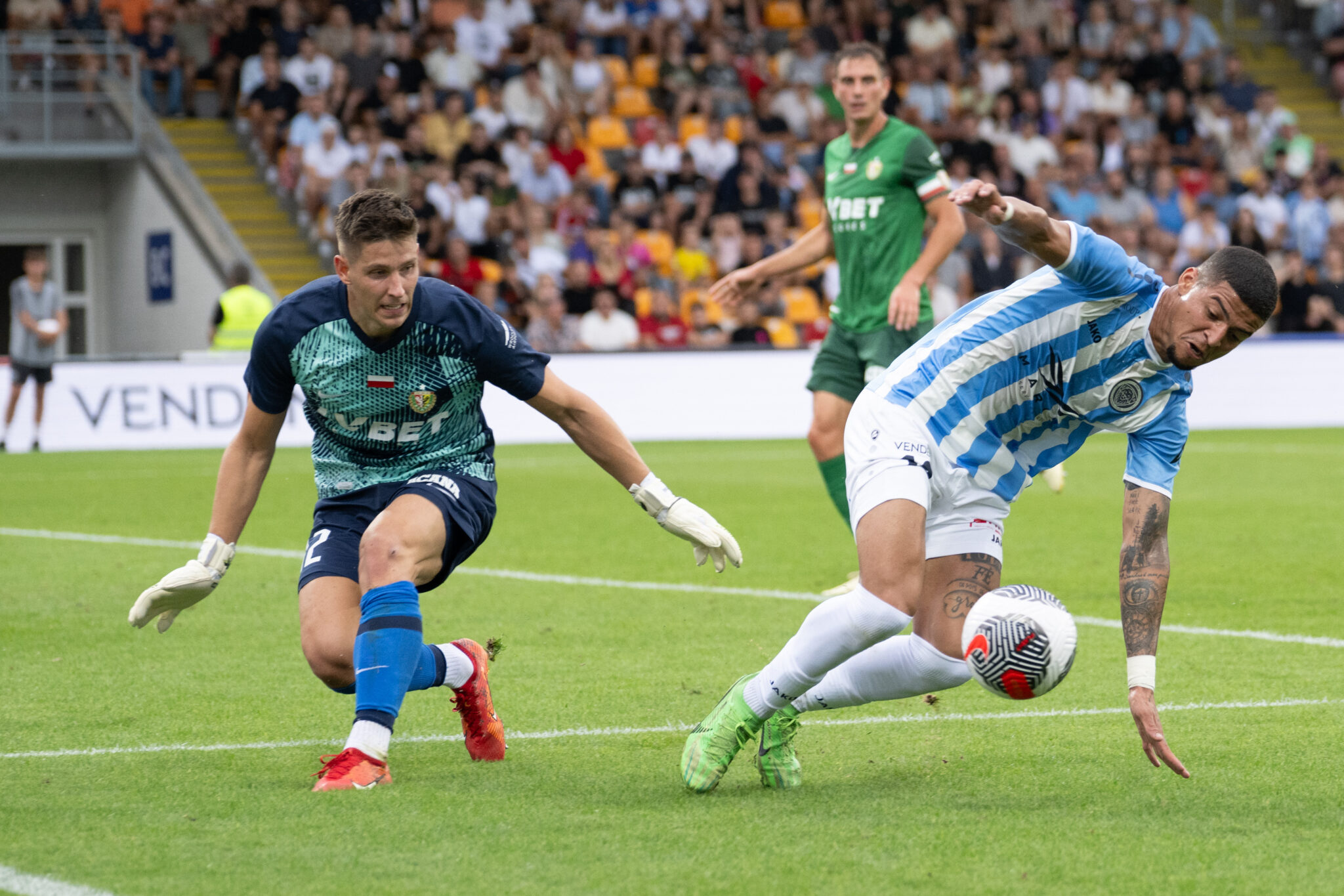 RIGA 24.07.2024
MECZ II RUNDA ELIMINACYJNA LIGA KONFERENCJI EUROPY SEZON 2024/25 --- UEFA EUROPA CONFERENCE LEAGUE SECOND QUALIFYING ROUND FIRST MATCH IN RIGA: SLASK WROCLAW - RIGA FC
RAFAL LESZCZYNSKI , Reginaldo Ramires de Oliveira Albertino
FOT. PAWEL LIPNICKI/400mm.pl