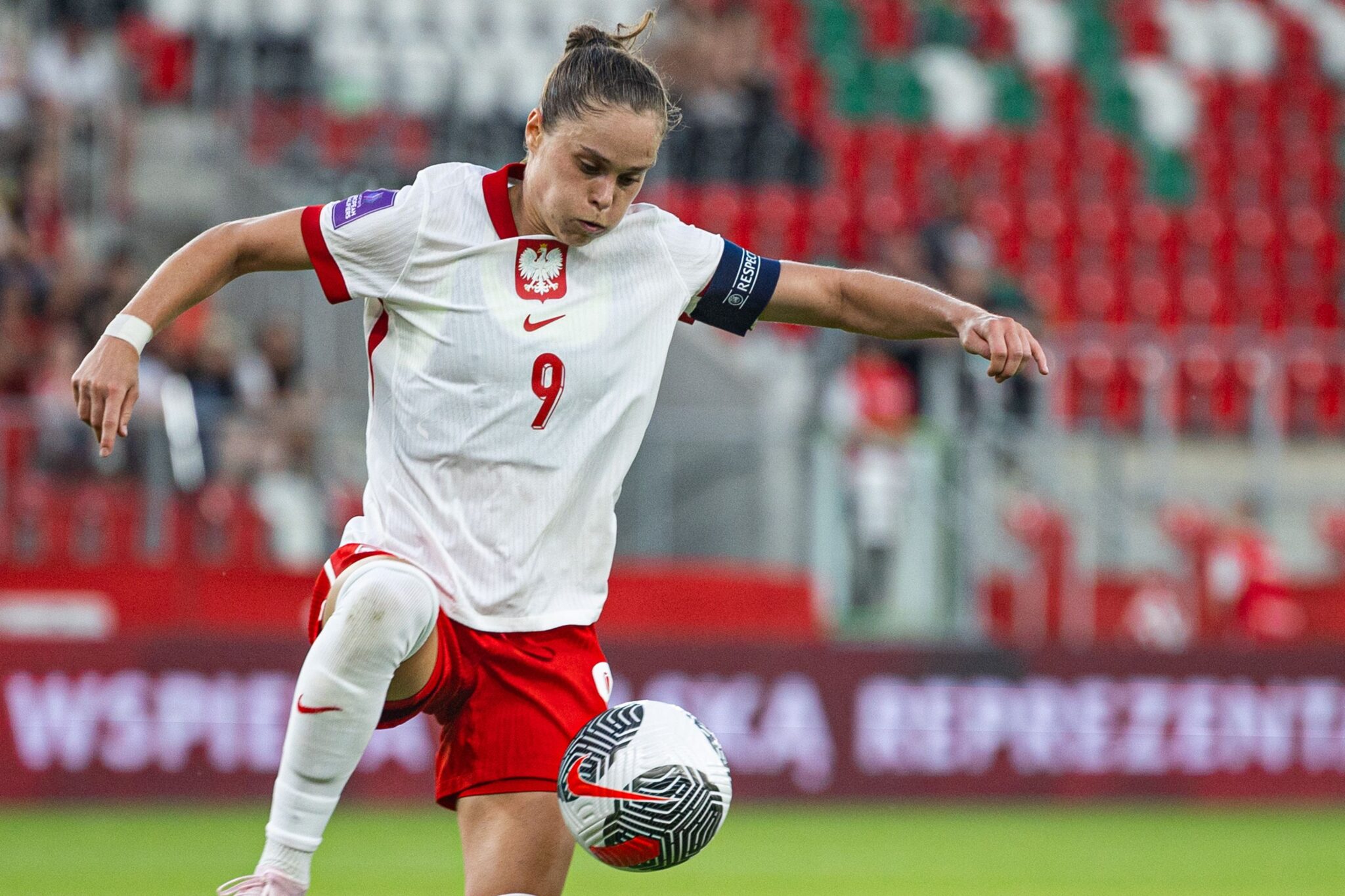 SOSNOWIEC, 16.07.2024
ELIMINACJE MISTRZOSTW EUROPY KOBIET 2025  MECZ POLSKA - ISLANDIA
UEFA EURO QUALIFICATION 2025 UEFA WOMEN&#039;S NATIONAL LEAGUE MATCH POLAND - ICELAND
NZ PAJOR EWA
FOT. ZUZA TWARDOSZ / 400mm.pl