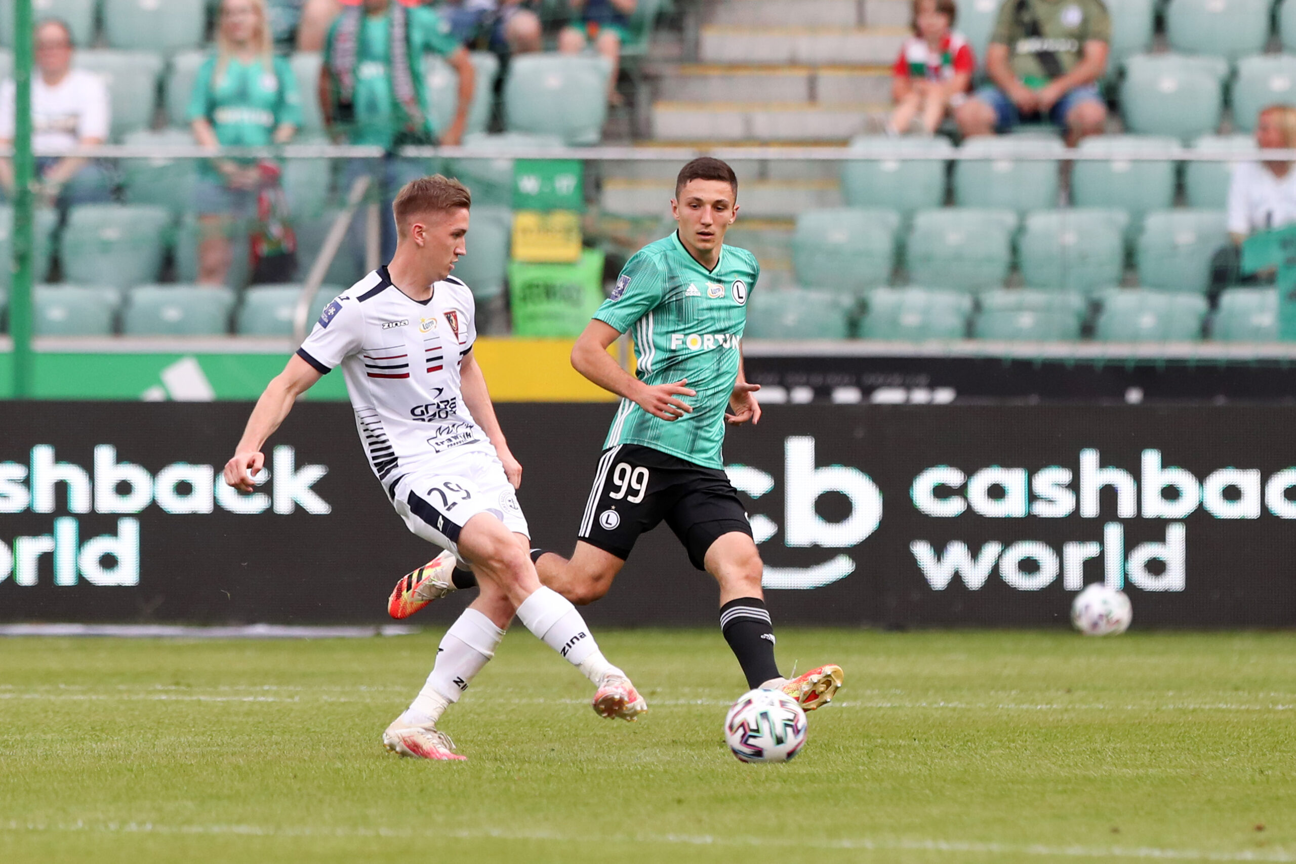 WARSZAWA 19.07.2020
MECZ 37. KOLEJKA PKO EKSTRAKLASA SEZON 2019/20 --- POLISH FOOTBALL TOP LEAGUE MATCH IN WARSAW: LEGIA WARSZAWA - POGON SZCZECIN
MARCIN LISTKOWSKI  BARTOSZ SLISZ
FOT. PIOTR KUCZA/ 400mm.pl