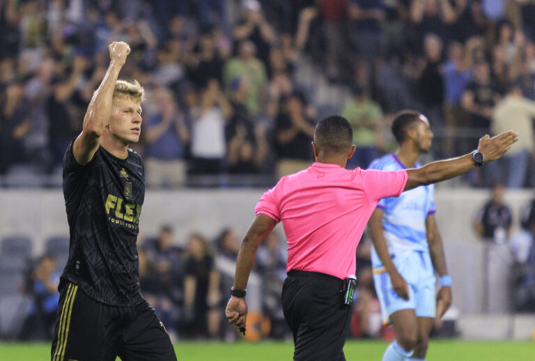 August 23, 2023, Los Angeles, California, USA: Mateusz Bogusz #19 of the Los Angeles Football Club celebrates after scoring a goal during their regular season game against the Colorado Rapids on Wednesday August 23, 2023 at the BMO Stadium in Los Angeles, California. JAVIER ROJAS/PI (Credit Image: © PI via ZUMA Press Wire) 
LIGA MLS PILKA NOZNA
FOT. ZUMA/newspix.pl / 400mm.pl

POLAND ONLY !!!
---
newspix.pl / 400mm.pl