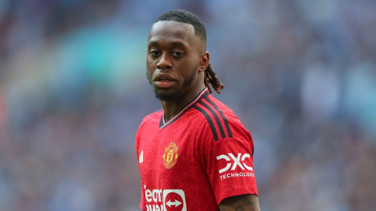 April 21, 2024, London, Greater London, United Kingdom: Aaron Wan-Bissaka of Manchester United, during the Emirates FA Cup Semi-Final match Coventry City vs Manchester United at Wembley Stadium, London, United Kingdom, 21st April 2024. (Credit Image: © Gareth Evans/News Images via ZUMA Press Wire) 
PUCHAR ANGLII PILKA NOZNA SEZON 2023/2024
FOT. ZUMA/newspix.pl / 400mm.pl

POLAND ONLY !!!
---
newspix.pl / 400mm.pl