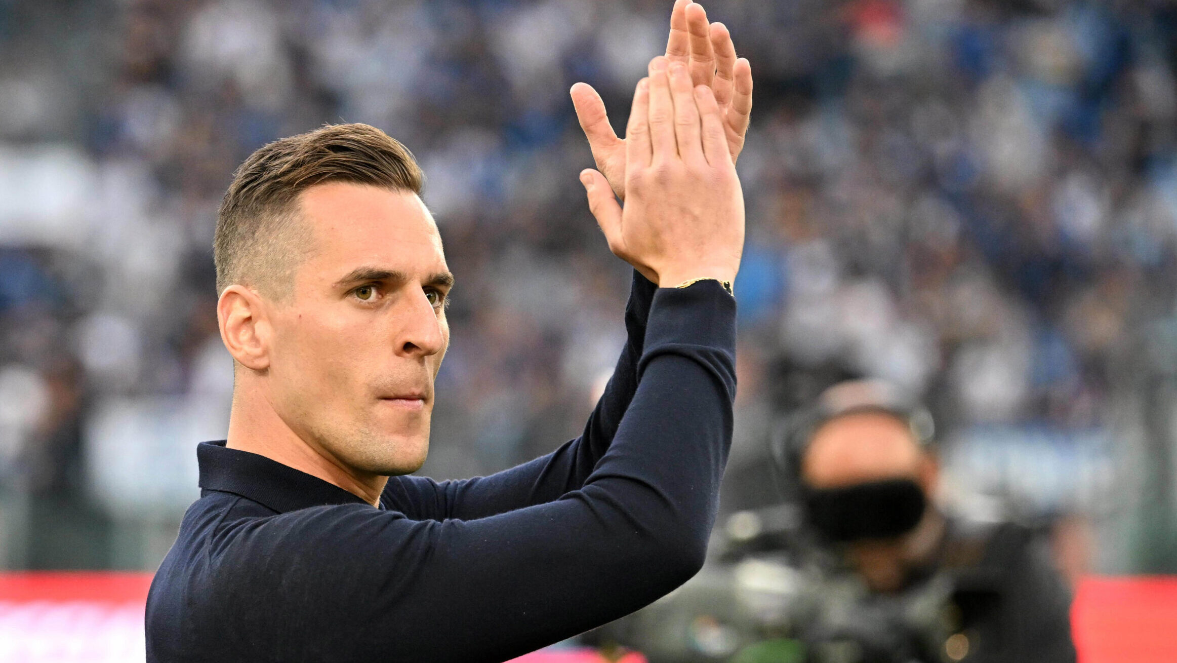 May 15, 2024, Roma, Italia: Juventus&#039; Arkadiusz Milik during the inspection during the Italian Cup final soccer match between Atalanta and Juventus at Rome&#039;s Olympic Stadium, Italy, Wednesday, May 15, 2024. (Tano Pecoraro/LaPresse) (Credit Image: © Tano Pecoraro/LaPresse via ZUMA Press) 
 PUCHAR WLOCH FINAL PILKA NOZNA SEZON 2023/2024

FOT. ZUMA/newspix.pl / 400mm.pl
POLAND ONLY!
---
newspix.pl / 400mm.pl