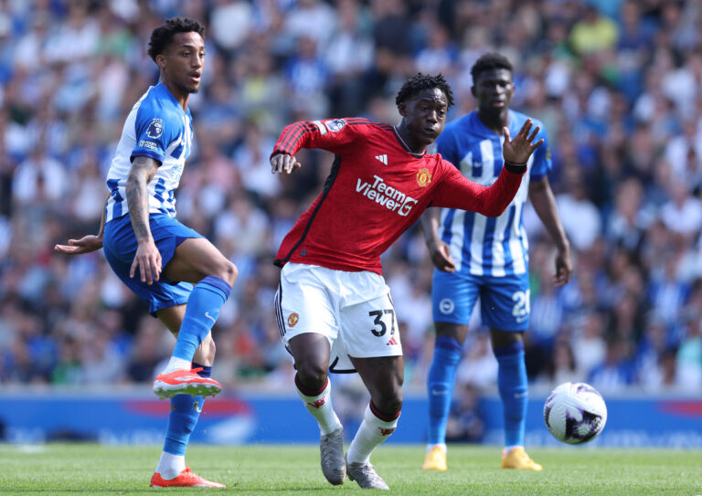 May 19, 2024, Brighton And Hove: Brighton and Hove, England, 19th May 2024. Joao Pedro of Brighton and Hove Albion and Kobbie Mainoo of Manchester United challenge for the ball during the Premier League match at the AMEX Stadium, Brighton and Hove. (Credit Image: � Paul Terry/CSM via ZUMA Press Wire)
LIGA ANGIELSKA PILKA NOZNA SEZON 2023/2024
FOT. ZUMA/newspix.pl / 400mm.pl
POLAND ONLY!
---
newspix.pl / 400mm.pl