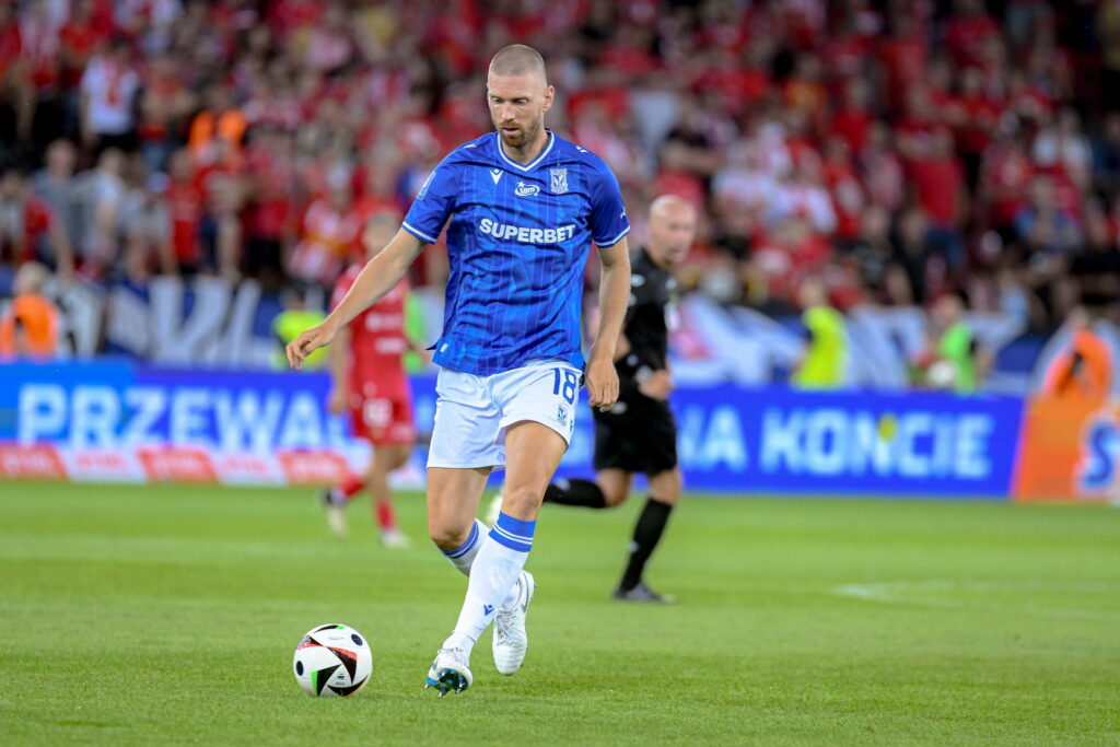 LODZ 27.07.2024
MECZ 2 KOLEJKA PKO EKSTRAKLASA SEZON 2024/25 --- POLISH FOOTBALL TOP LEAGUE MATCH IN LODZ: WIDZEW LODZ - LECH POZNAN
N/Z BARTOSZ SALAMON
FOT. PAWEL PIOTROWSKI/ 400mm.pl