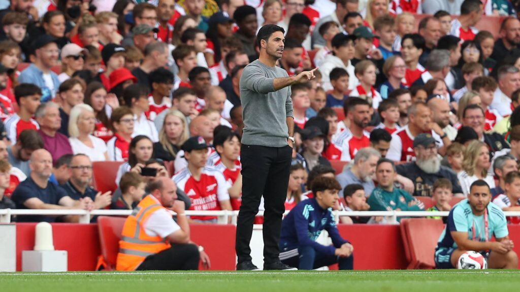 August 7, 2024, Islington, London, England: 7th August  2024; Emirates Stadium, London, England; Pre Season Football Friendly, Arsenal versus Bayer Leverkusen; Arsenal manager Mikel Arteta (Credit Image: © Katie Chan/Action Plus Sports via ZUMA Press Wire) 
PILKA NOZNA MECZ TOWARZYSKI
FOT. ZUMA/newspix.pl / 400mm.pl
POLAND ONLY!
---
newspix.pl / 400mm.pl