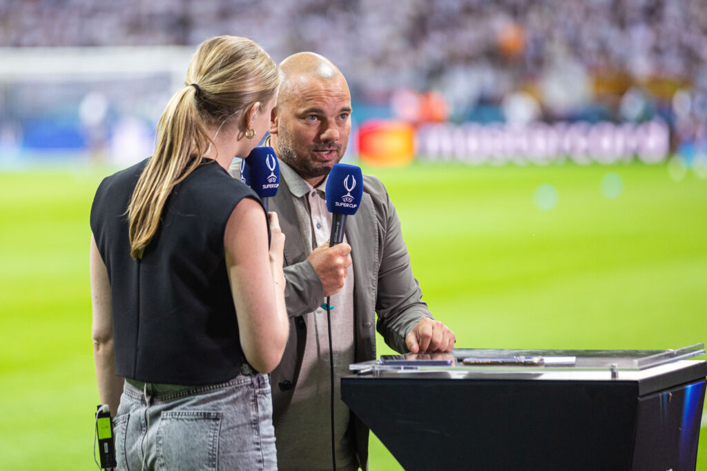 WARSZAWA 14.08.2024
MECZ O SUPERPUCHAR EUROPY 2024: REAL MADRYT - ATALANTA BERGAMO --- UEFA SUPER CUP 2024 FOOTBALL MATCH IN WARSAW: REAL MADRID - ATALANTA BC
nz WESLEY SNEIJDER
FOT. ERNEST KOLODZIEJ/400mm.pl