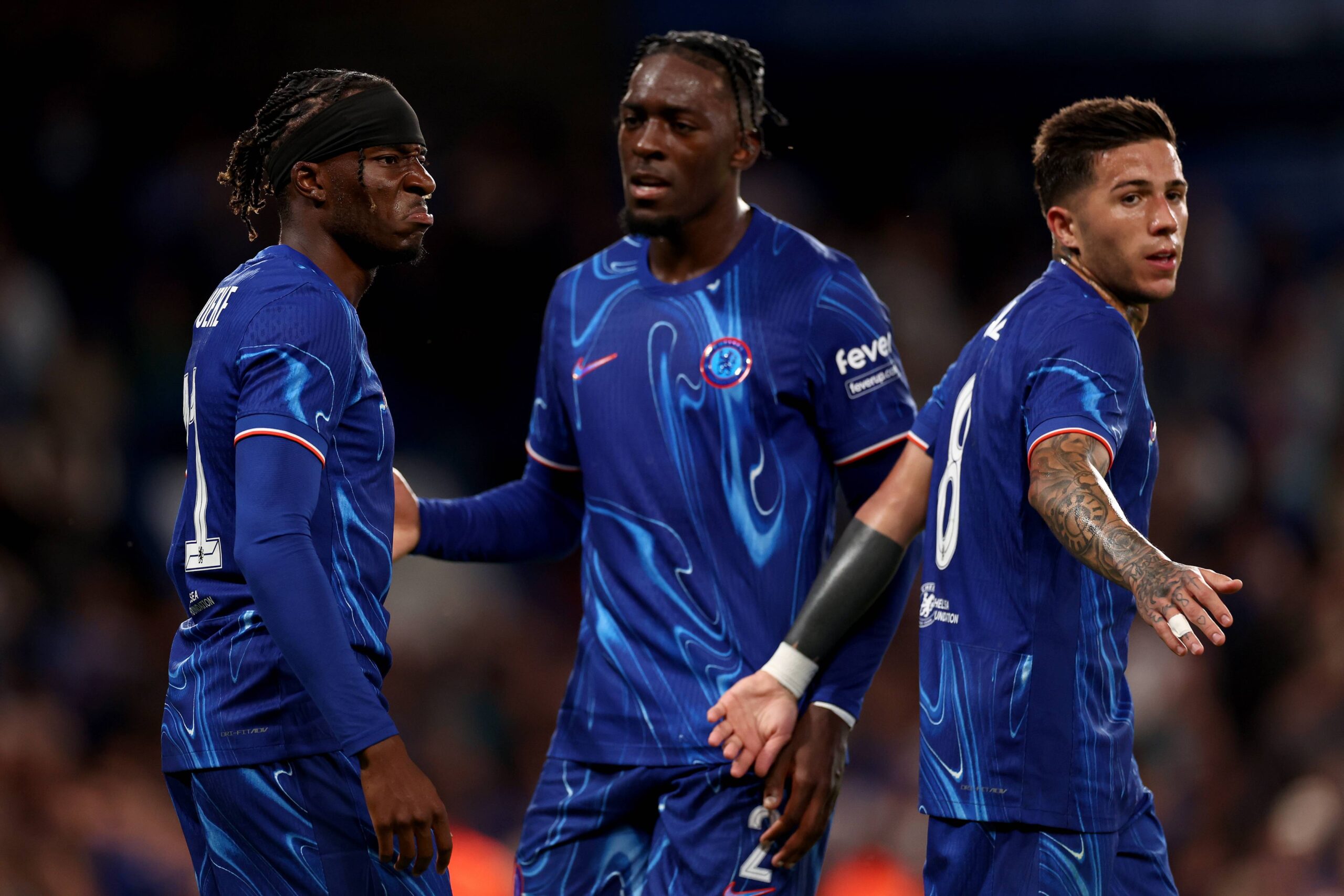 August 22, 2024, Chelsea, London, England: 22nd August 2024; Stamford Bridge, Chelsea, London, England; Europa Conference League Play Off Football, 1st Leg, Chelsea versus Servette; Noni Madueke of Chelsea celebrates after he scores for 2-0 in the 76th minute (Credit Image: © Shaun Brooks/Action Plus Sports via ZUMA Press Wire) 
LIGA KONFERENCJI EUROPY UEFA PILKA NOZNA SEZON 2024/2025 KWALIFIKACJE
FOT. ZUMA/newspix.pl / 400mm.pl

POLAND ONLY !!!
---
newspix.pl / 400mm.pl