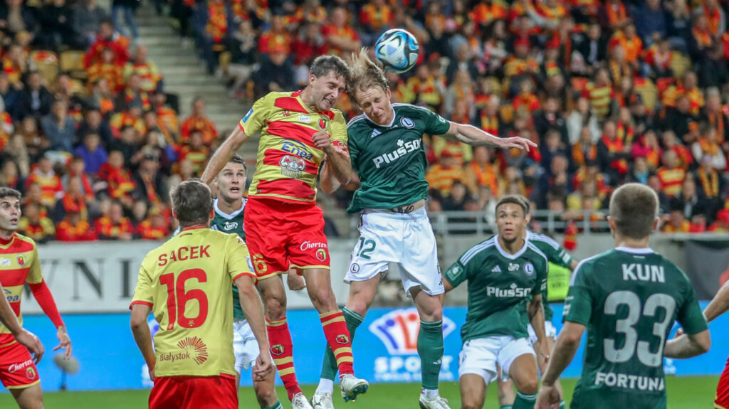 BIALYSTOK  01.10.2023
PKO EKSTRAKLASA  JAGIELLONIA BIALYSTOK - LEGIA WARSZAWA  WARSAW
TARAS ROMANCZUK  RADOVAN PANKOV
FOT. MARCIN SZYMCZYK/400mm.pl