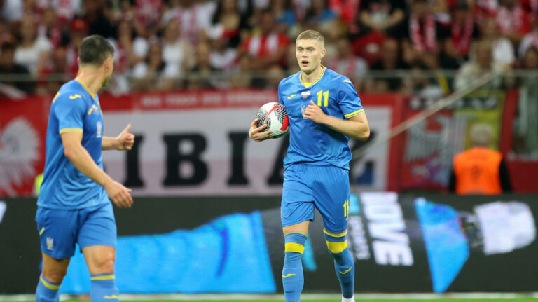 WARSZAWA 07.06.2024
MIEDZYNARODOWY MECZ TOWARZYSKI: POLSKA - UKRAINA 3:1 --- INTERNATIONAL FRIENDLY FOOTBALL MATCH IN WARSAW: POLAND - UKRAINE 3:1
ARTEM DOWBYK 
FOT. PIOTR KUCZA/400mm.pl