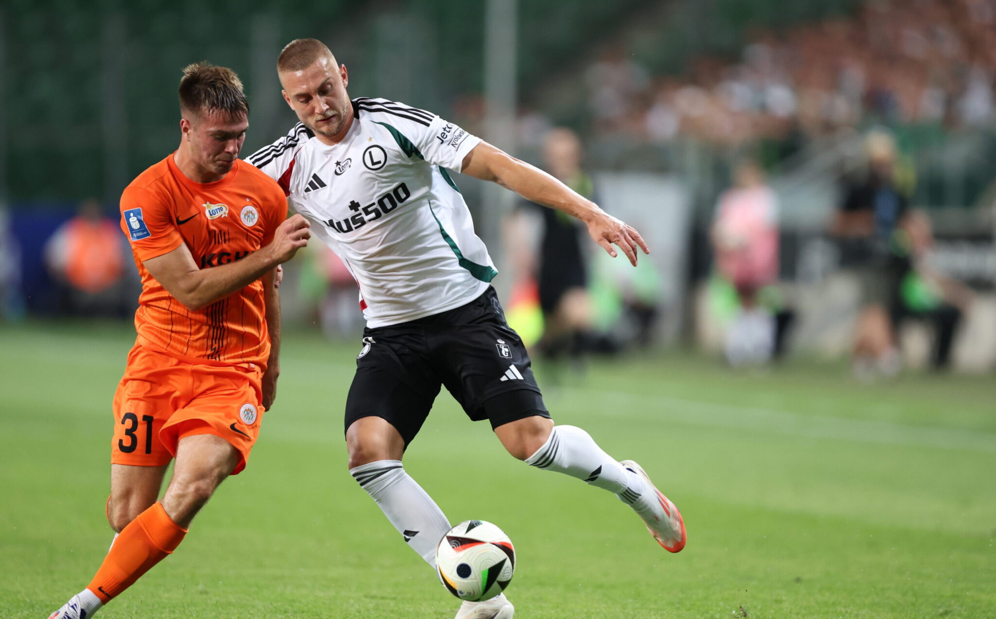 WARSZAWA 20.07.2024
MECZ 1. KOLEJKA PKO EKSTRAKLASA SEZON 2024/25 --- POLISH FOOTBALL TOP LEAGUE MATCH IN WARSAW: LEGIA WARSZAWA - ZAGLEBIE LUBIN 2:0
IGOR ORLIKOWSKI  BLAZ KRAMER
FOT. PIOTR KUCZA/400mm.pl