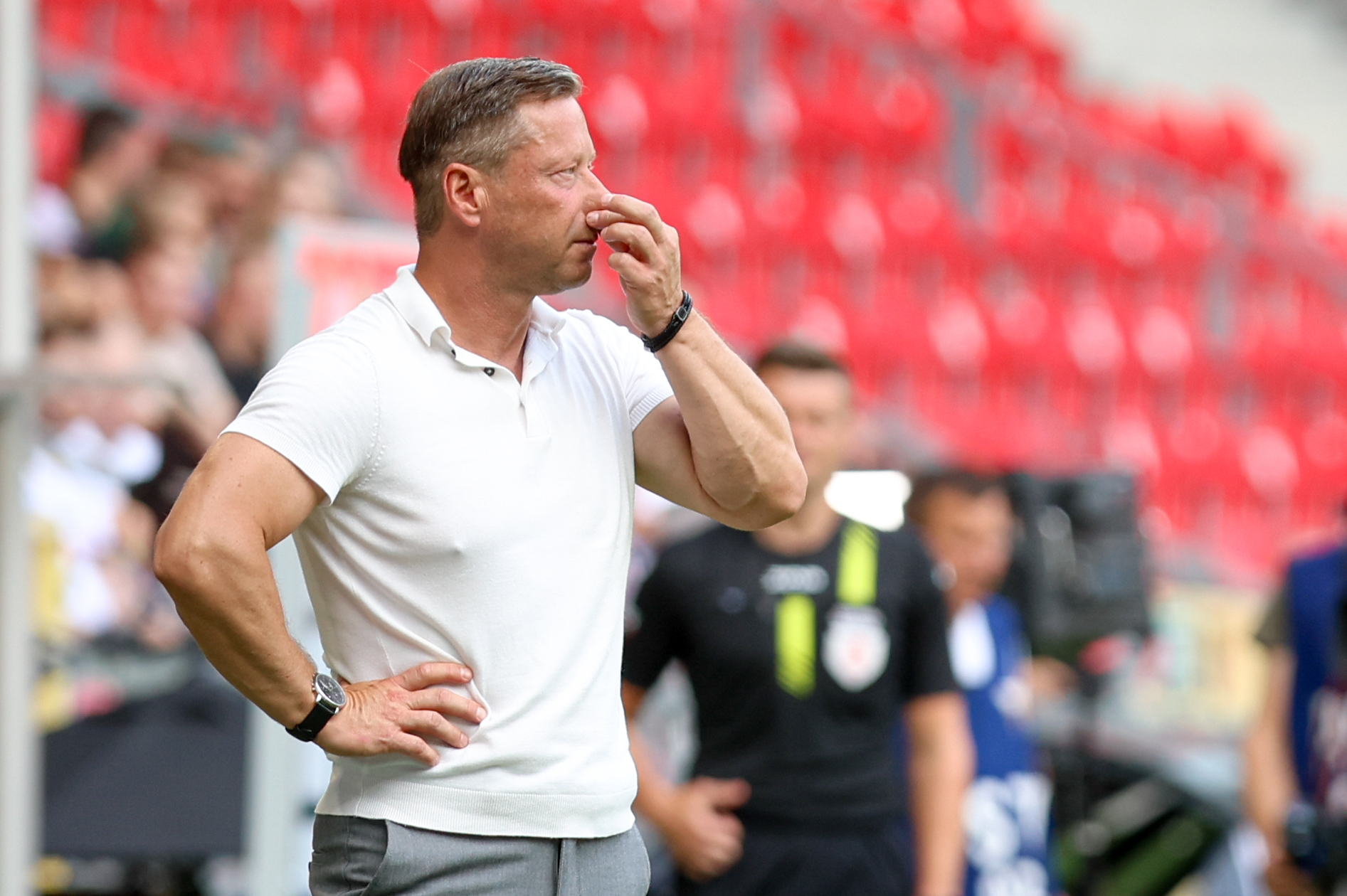 TYCHY 21.07.2024
MECZ BETCLIC I LIGA SEZON 2024/25  POLISH FOOTBALL TOP LEAGUE MATCH : GKS TYCHY - MIEDZ LEGNICA
DARIUSZ BANASIK
FOT. MICHAL CHWIEDUK / 400mm.pl