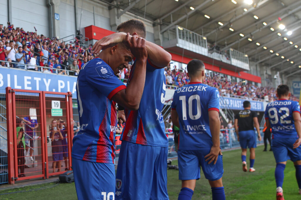 GLIWICE 12.08.2024
MECZ PKO EKSTRAKLASA SEZON 2024/25  POLISH FOOTBALL TOP LEAGUE MATCH : PIAST GLIWICE - GKS KATOWICE
MICHAEL AMEYAW RADOSC
FOT. MICHAL CHWIEDUK / 400mm.pl