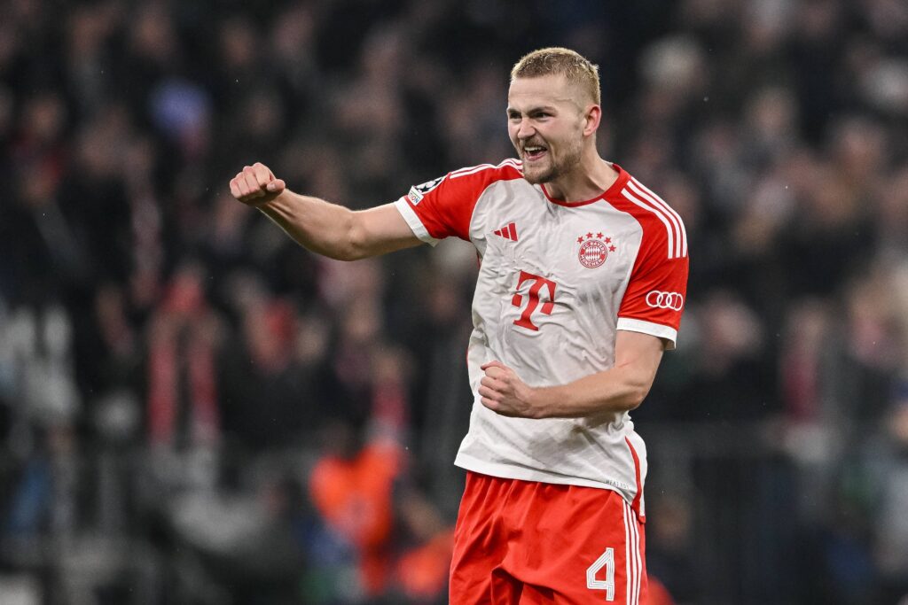 Muenchen, Deutschland, 05.03.24: Matthijs de Ligt (FC Bayern Muenchen) gestikuliert, gestik waehrend des UEFA Champions League 2023/24 - Round of 16 Second Leg Spiels zwischen dem FC Bayern Muenchen vs Lazio Rom in der Allianz Arena am 05. Maerz 2024 in  Muenchen, Deutschland. (Foto von Harry Langer/DeFodi Images)

Munich, Germany, 05.03.24: Matthijs de Ligt (FC Bayern Muenchen) gestures during the UEFA Champions League 2023/24 - Round of 16 Second Leg match between FC Bayern Munich vs SS Lazio. at Allianz Arena on March 5, 2024 in Munich, Germany. (Photo by Harry Langer/DeFodi Images)  
LIGA MISTRZOW UEFA PILKA NOZNA SEZON 2023/2024
FOT. DEFODI IMAGES/newspix.pl / 400mm.pl

POLAND ONLY !!!
---
newspix.pl / 400mm.pl