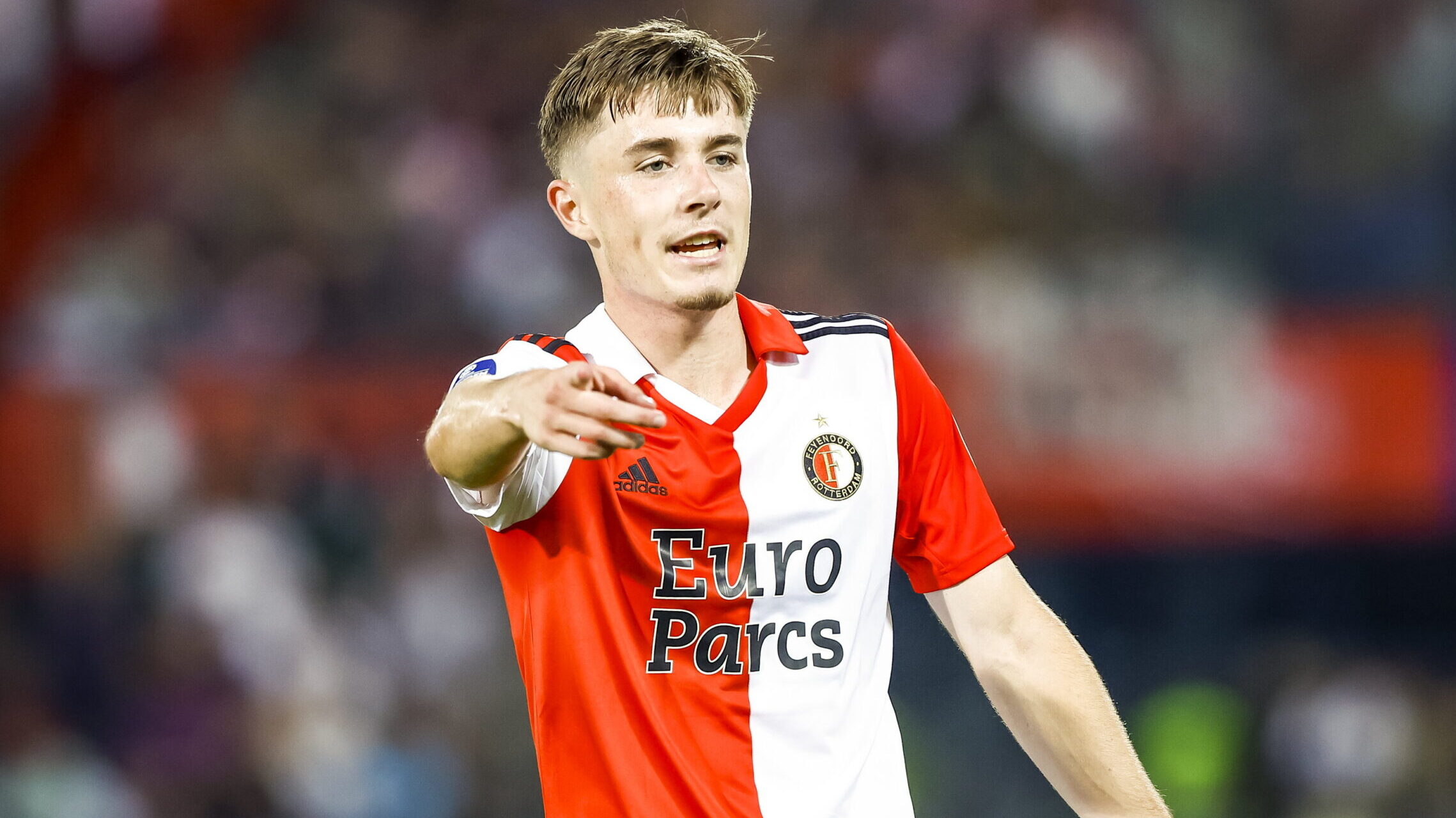 Rotterdam, Niederlande, 13.08.2022: Patrik Walemark (Feyenoord Rotterdam) schaut waehrend des Eredivisie Spiels zwischen Feyenoord vs sc Heerenveen im De Kuip  am 13. August 2022 in Rotterdam, Niederlande. (Foto von Michael Bulder/NESimages/DeFodi Images)

Rotterdam, Netherlands, 13.08.2022: Patrik Walemark (Feyenoord Rotterdam) looks on during the Eredivisie match between Feyenoord vs sc Heerenveen at De Kuip on August 13, 2022 in Rotterdam, Netherlands. (Photo by Michael Bulder/NESimages/DeFodi Images)  
LIGA HOLENDERSKA PILKA NOZNA SEZON 2022/2023
FOT. DEFODI IMAGES/newspix.pl / 400mm.pl

POLAND ONLY !!!
---
newspix.pl / 400mm.pl