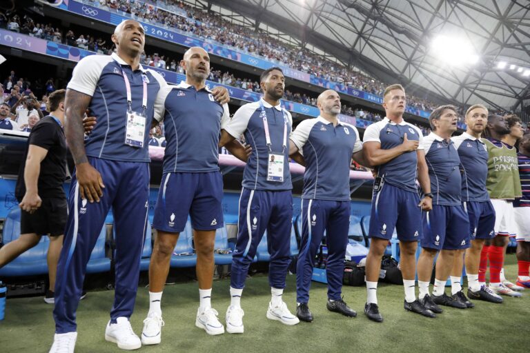 Thierry Henry each of the French team during the Group A Match between France and United States during the Olympic Games Paris 2024, at Marseille Stadium on July 24, 2024 in Marseille, France. Photo by Patrick Avanturier/ABACAPRESS.COM
SUMMER OLYMPICS GAMES PARIS 2024
IO LETNIE IGRZYSKA OLIMPIJSKIE W PARYZU PARYZ 2024 
PILKA NOZNA MECZ FRANCJA v USA
FOT. ABACA/newspix.pl / 400mm.pl

POLAND ONLY !!!
---
newspix.pl / 400mm.pl