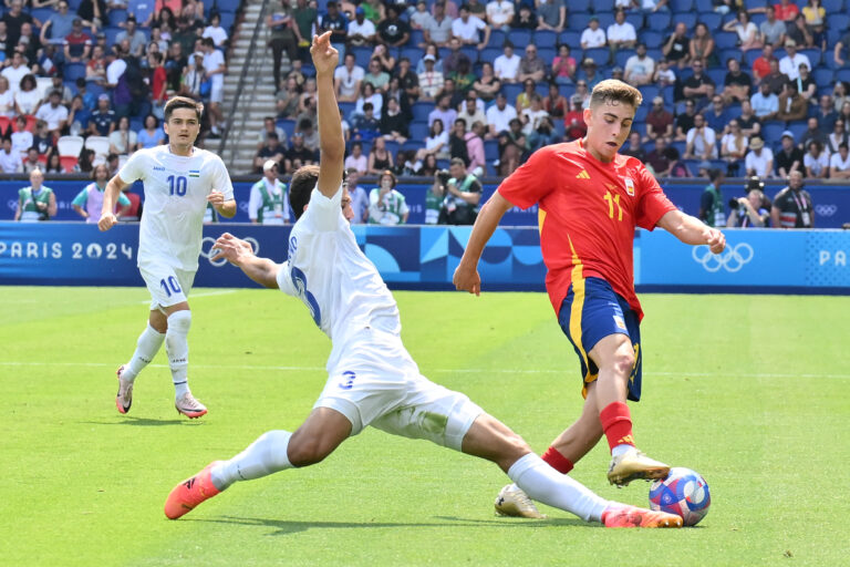 Fermin Lopez during the Paris 2024 Olympics Uzbekistan v Spain football match at Parc Des Princes stadium on July 24 in Paris, France. Photo by Laurent Zabulon/ABACAPRESS.COM
SUMMER OLYMPICS GAMES PARIS 2024
IO LETNIE IGRZYSKA OLIMPIJSKIE W PARYZU PARYZ 2024 
PILKA NOZNA MECZ UZBEKISTAN v HISZPANIA
FOT. ABACA/newspix.pl / 400mm.pl

POLAND ONLY !!!
---
newspix.pl / 400mm.pl