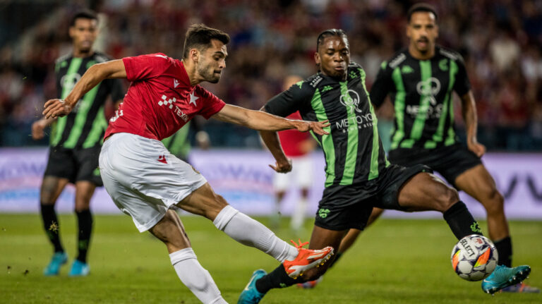 KRAKOW 22.08.2024 
ELIMINACJE LIGA KONFERENCJI PILKA NOZNA SPORT
WISLA KRAKOW - CERCLE BRUGGE 
NZ Angel Baena 
FOT JAKUB GRUCA / 400mm.pl