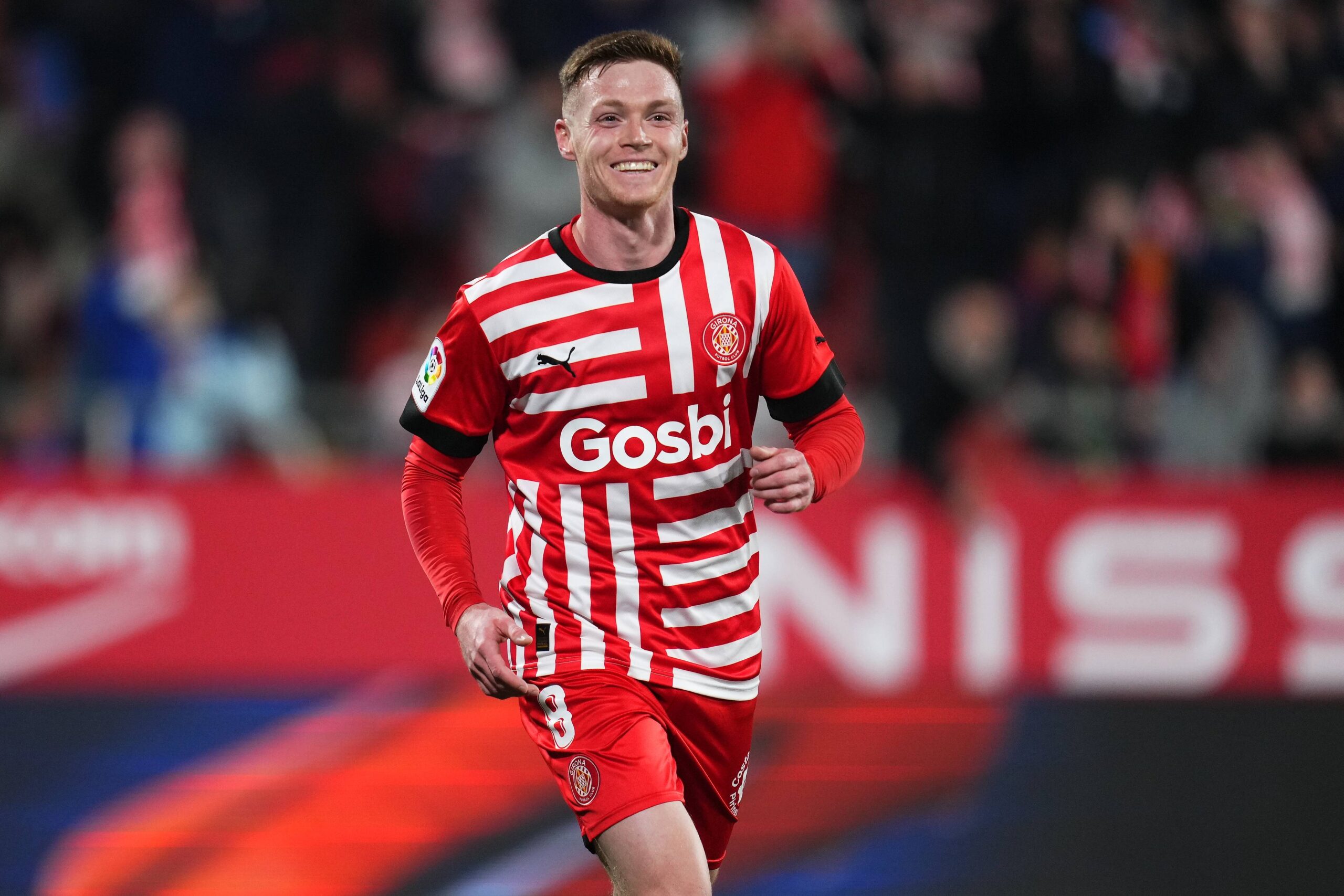 Viktor Tsyhankov of Girona FC celebrates after scoring the 2-0 during the La Liga match between Girona FC and UD Almeria played at Montilivi Stadium on February 17, 2023 in Girona, Spain. (Photo by Bagu Blanco / PRESSIN)
LIGA HISZPANSKA PILKA NOZNA SEZON 2022/2023 
FOT.PRESSINPHOTO/newspix.pl / 400mm.pl
POLAND ONLY!
---
newspix.pl / 400mm.pl