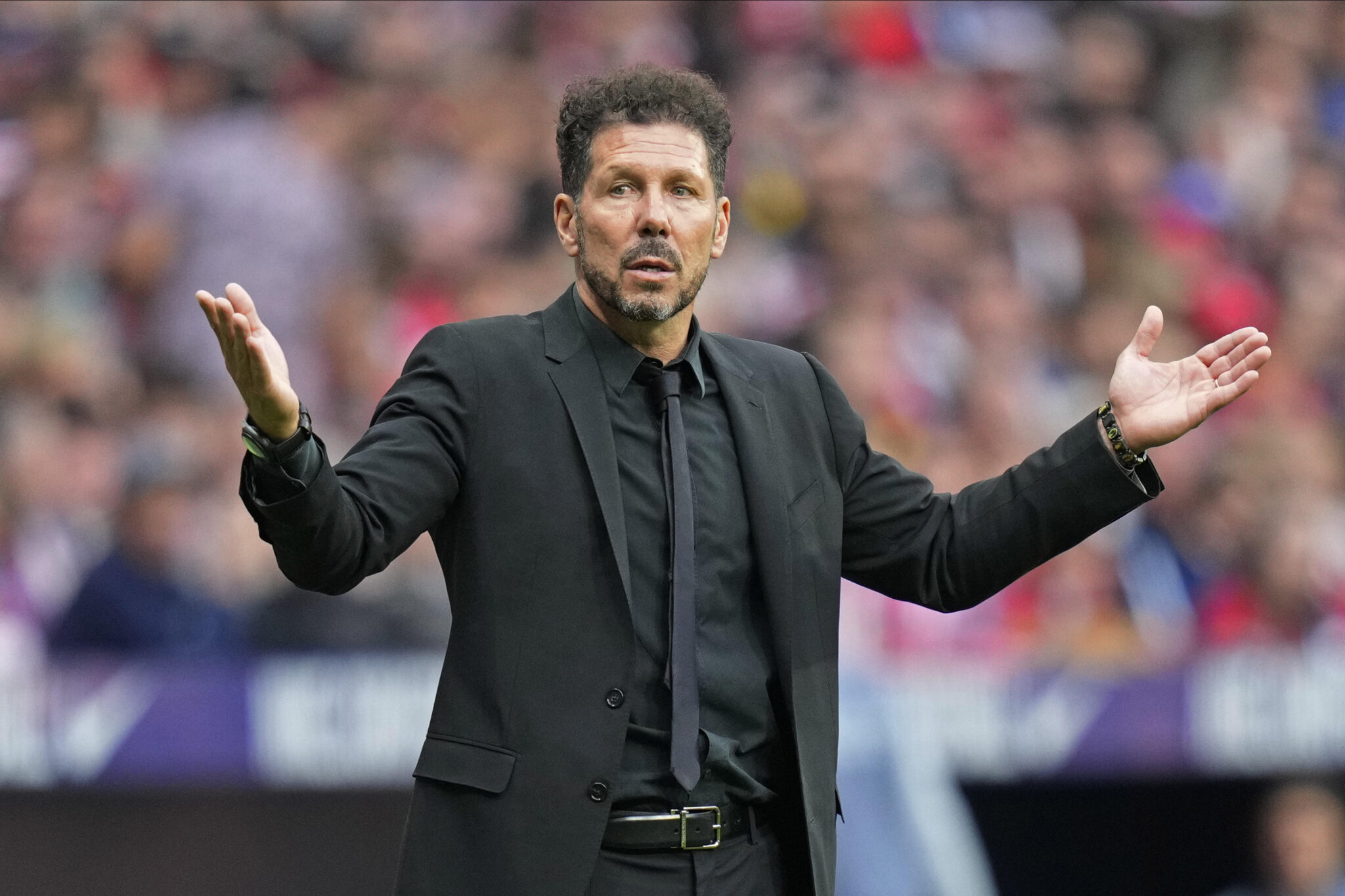 Diego Pablo Simeone Head Coach of Atletico de Madrid  during the La Liga EA Sports, date 37 between Atletico de Madrid and CA Osasuna played at Civitas Metropolitano Stadium on May 19, 2024 in Madrid, Spain. (Photo by Cesar Cebolla / PRESSINPHOTO) 
LIGA HISZPANSKA PILKA NOZNA SEZON 2023/2024 
 FOT.PRESSINPHOTO/newspix.pl / 400mm.pl
POLAND ONLY!
---
newspix.pl / 400mm.pl