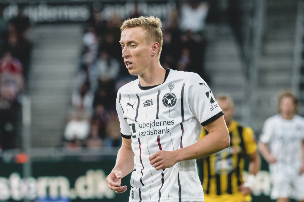 FC Midtjylland v UE Santa Coloma - Uefa Champions League Qualification Herning, Denmark - July 31: Adam Buksa of FC Midtjylland during a Champions League Qualification match against UE Santa Coloma at MCH Arena Herning MCH Arena Denmark Copyright: xDANIELxSTENTZx,Image: 895609060, License: Rights-managed, Restrictions: , Model Release: no, Credit line: DANIEL STENTZ / imago sport / Forum