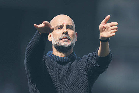 May 11, 2024, London: London, England, 11th May 2024. Pep Guardiola, Manager of Manchester City blows a kiss to the supporters after the Premier League match at Craven Cottage, London. (Credit Image: � Paul Terry/CSM via ZUMA Press Wire) 
LIGA ANGIELSKA PILKA NOZNA SEZON 2023/2024
FOT. ZUMA/newspix.pl / 400mm.pl

POLAND ONLY !!!
---
newspix.pl / 400mm.pl