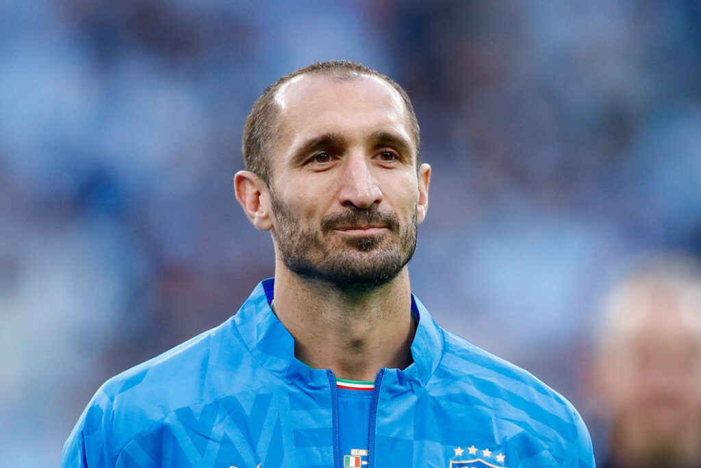 London, Grossbritannien, 01.06.2022: Giorgio Chiellini (Italy) schaut vor dem Finalissima 2022 Spiel  zwischen Italy vs Argentina im Wembley Stadium am 01. June 2022 in London, Grossbritannien. (Foto von Matteo Ciambelli/DeFodi Images)

London, United Kingdom, 01.06.2022: Giorgio Chiellini (Italy) looks on prior to the Finalissima 2022 match between Italy vs Argentina at Wembley Stadion on June 1, 2022 in London, United Kingdom. (Photo by Matteo Ciambelli/DeFodi Images)  
PILKA NOZNA ARGENTYNA - WLOCHY
FOT. DEFODI IMAGES/newspix.pl / 400mm.pl
---
newspix.pl / 400mm.pl