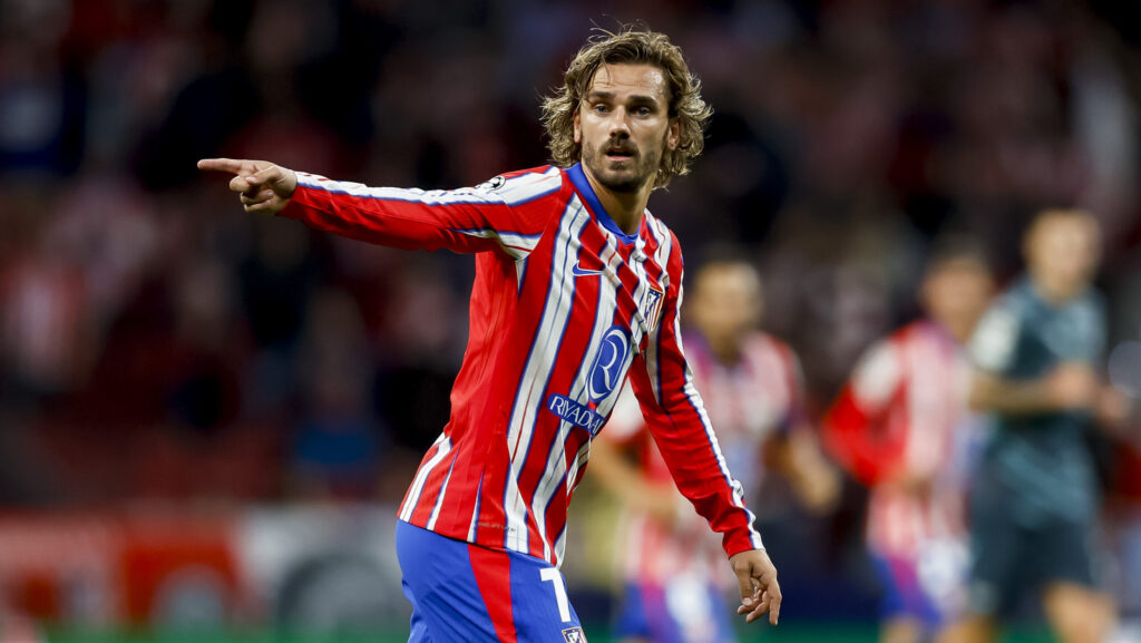 Antoine Griezmann (Atletico Madrid) gestures during the UEFA Champions League 2024/25 League Phase MD1 match between Atletico de Madrid and RB Leipzig at Estadio CĂ­vitas Metropolitano on September 19, 2024 in Madrid, Spain.   (Photo by Manu Reino/DeFodi Images)  
LIGA MISTRZOW UEFA PILKA NOZNA SEZON 2024/2025
FOT. DEFODI IMAGES/newspix.pl / 400mm.pl

POLAND ONLY !!
---
newspix.pl / 400mm.pl